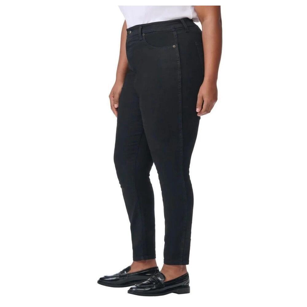 Kirkland Signature High rise Women's Skinny Jeans Black Denim Pants Size 10